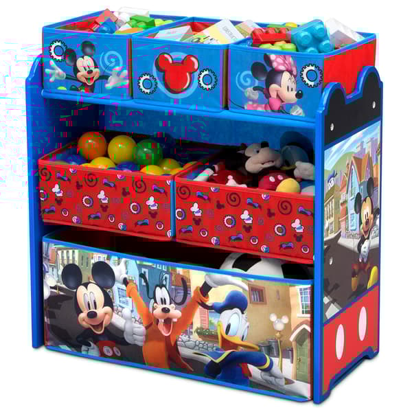 Delta Children Disney Mickey Mouse Six Bin Toy Storage Organizer