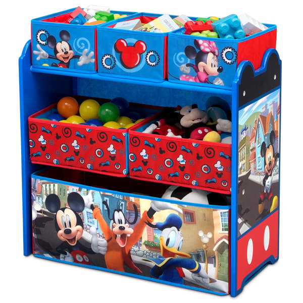 Delta Children Disney Mickey Mouse Six Bin Toy Storage Organizer