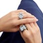 Womens Guess Silver-Tone Glitz Dial Ring Watch - GW1022L1 - image 5