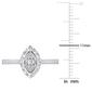 Sophia B 1/8ctw. Baguette Marquise Diamond Ring - image 4