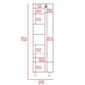 FM FURNITURE Norway Black Broom Closet Pantry - image 9
