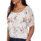 Petite Skye’s the Limit Blooming Pastels Embroidery Blouse - image 5