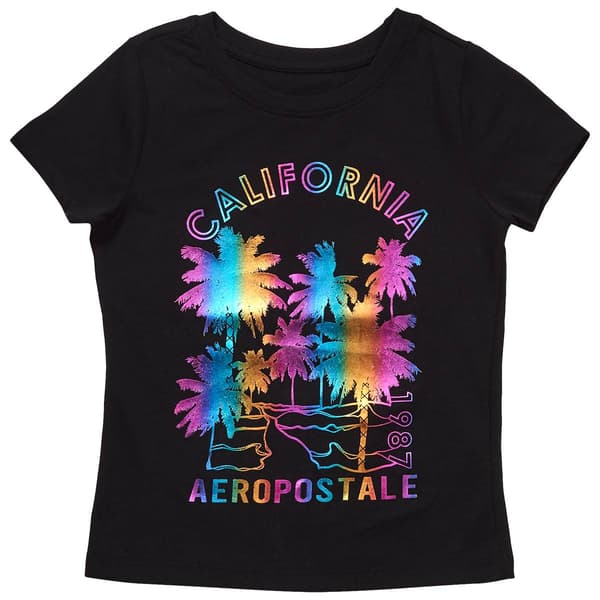 Girls &#40;7-16&#41; Aeropostale California Palm Tree Graphic Tee - image 