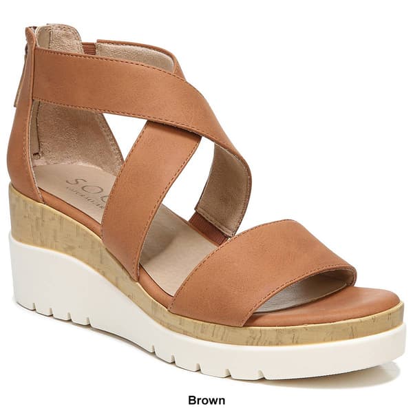 Womens SOUL Naturalizer Goodtimes Platform Wedge Sandals