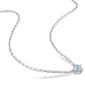 Sterling Silver Blue Topaz-Sky & Diamond Accent Heart Pendant - image 3