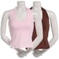 Juniors Pink Rose 2pk. Halter Top w/ Bra - image 1