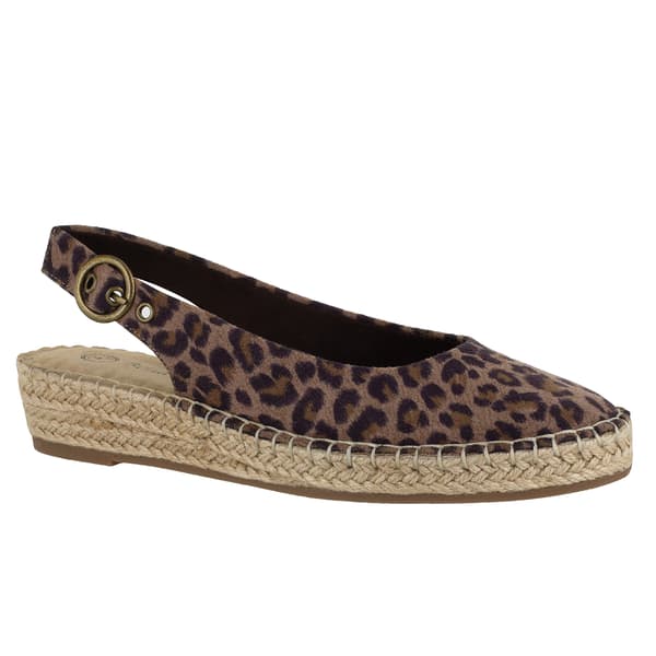 Womens Bella Vita Olive II Leopard Espadrille Wedge Sandals - image 