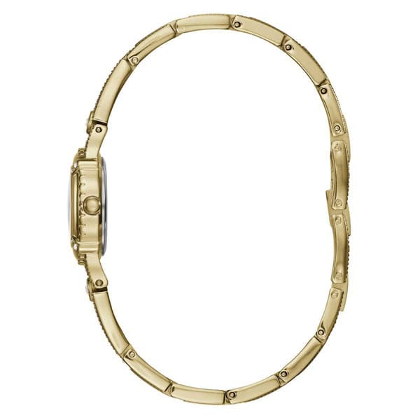 Womens Guess Gold-Tone Deco-Inspired Watch - U0135L2