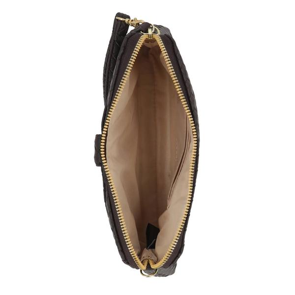 Mundi Sabrina Espresso Smooth Textured Crossbody