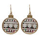 Sequin Ornament Drop Earrings - image 1