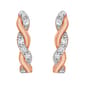 Nova Star™ 1/10ctw. Lab Grown Diamond Half Hoop Earrings - image 2