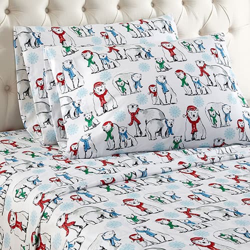 Micro Flannel® Polar Bears Sheet Set