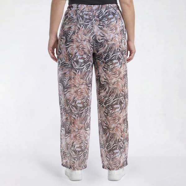 Juniors Plus Eye Candy Stretch Mesh Drawstring Pants with Shorts