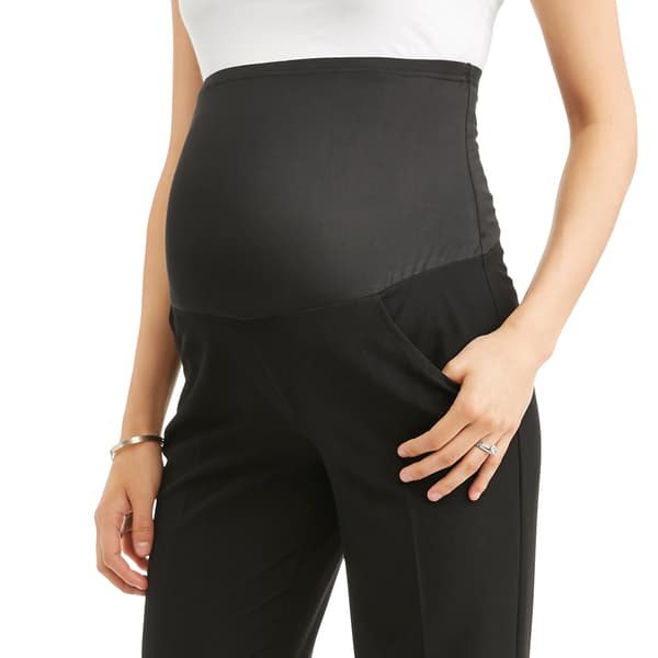 Womens Times Two Over Belly Career Flared Leg Maternity Pants