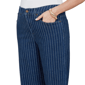 Plus Size Ruby Rd. Game of Luxe Pinstripe Wide Cuff Jeans - image 5