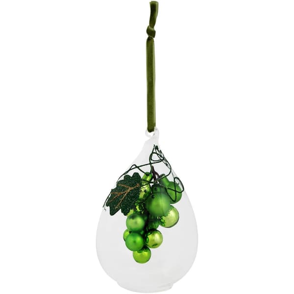 Northlight Seasonal 6in. Grapes in Glass Christmas Ornament