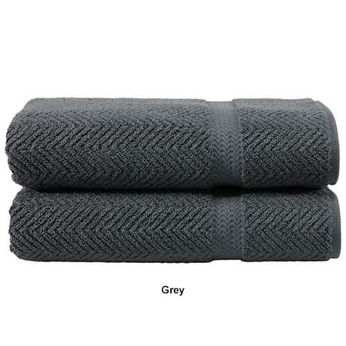 Linum 2pc. Herringbone Bath Towel Set