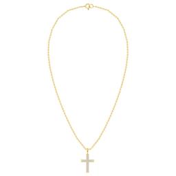 Diamond Classics(tm) Yellow Gold 1/4ctw. Diamond Cross Pendant