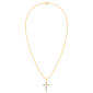 Diamond Classics(tm) Yellow Gold 1/4ctw. Diamond Cross Pendant - image 1