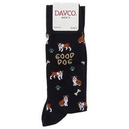Mens Davco Dog & Bone Socks