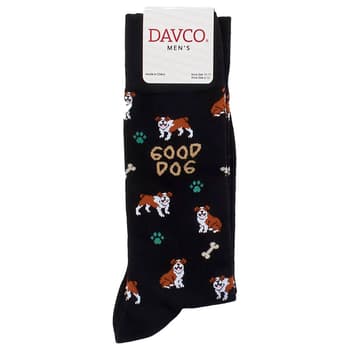 Mens Davco Dog & Bone Socks - Boscov's