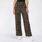 Petite Robert Louis Silky Tab & Button Abstract Wide Leg Pants - image 1