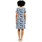 Womens Architect&#174; Short Sleeve Floral A-Line Dress - Peacoat - image 4