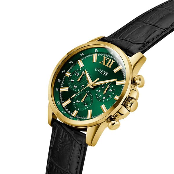 Mens GUESS Black Multi-function Watch - GW0901G4
