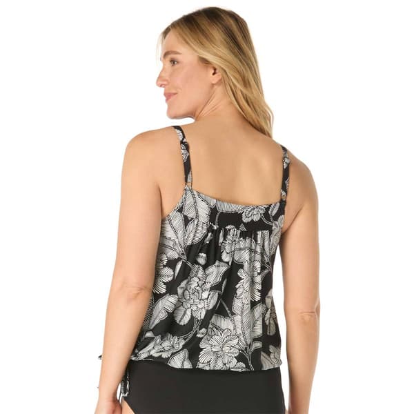 Womens Beach House Coastal Bloom Audrey Tankini Swim Top
