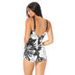 Womens Roxanne Bra Sized Pleated Surplice One Piece Swimsuit - image 2