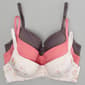 Womens Laura Ashley 3pk. Lace Bras LS6336-3PKR - image 2