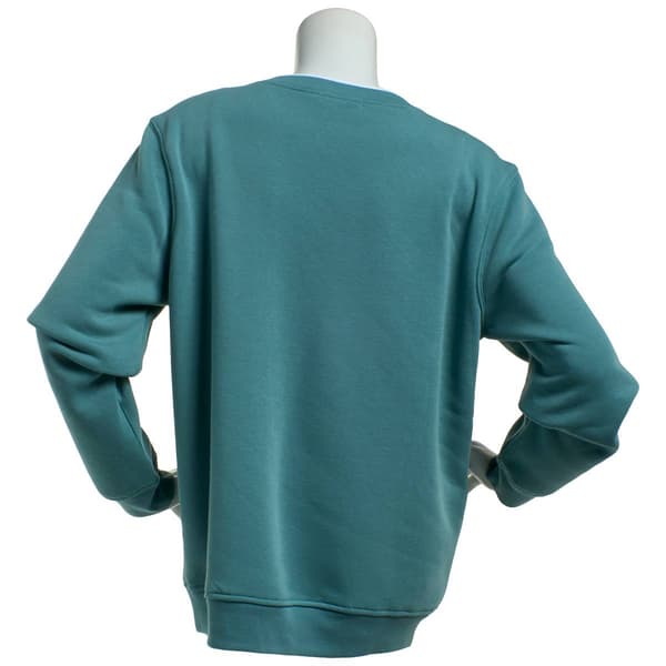 Plus Size Hasting & Smith Dogs Embroidered Fleece Sweatshirt