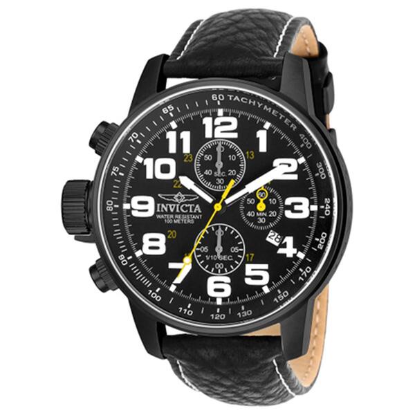Mens INVICTA I-Force Quartz Chronograph Black Dial Watch - 3332 - image 