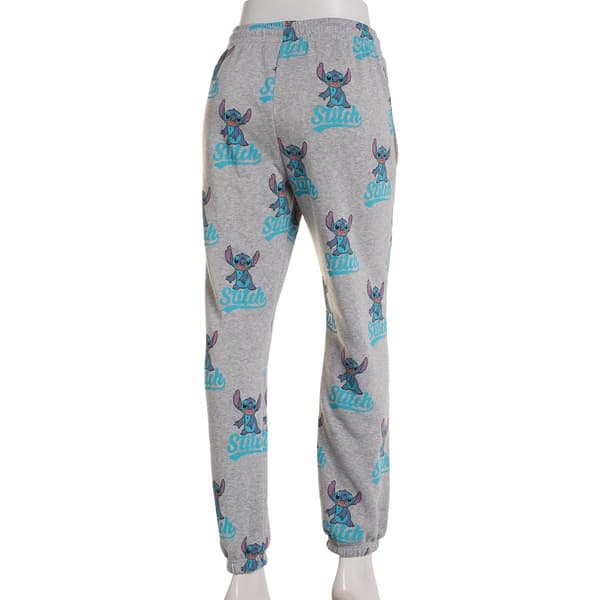 Juniors Allover Stitch Fleece Drawstring Waist Joggers