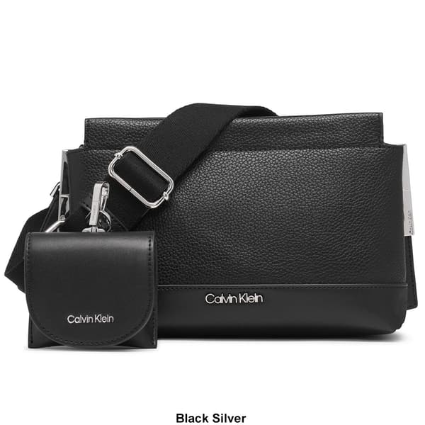 Calvin Klein Bianca Solid Crossbody w/ Snap Closure