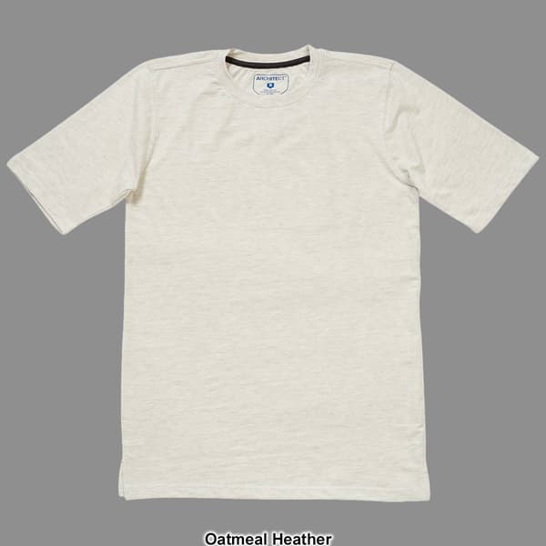 Mens Architect® Ribbed Crew Neck Solid Jersey Tee
