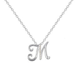 Accents by Gianni Argento Initial M Pendant Necklace
