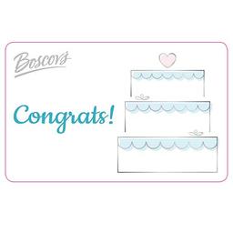 Boscov's Wedding Cake Gift Card