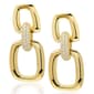 Gianni Argento 1/10ctw. Diamond Rectangle Drop Earrings - image 1