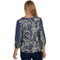 Petite Ruby Rd. English Countryside 3/4 Sleeve Foliage Blouse - image 2