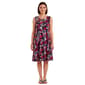 Plus Size Nina Leonard Sleeveless Floral Side Pocket Shift Dress - image 1