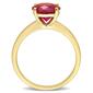 Gemstones Classics&#8482; 10kt. Gold Lab Created Ruby Solitaire Ring - image 2
