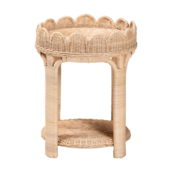 bali & pari Latoya Natural Rattan End Table