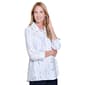 Petite Multiples 3/4 Sleeve Dot Stripe Casual Button Down - image 3