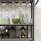 South Shore Munich Weathered Oak Bar Cart w/Wine Rack - image 3