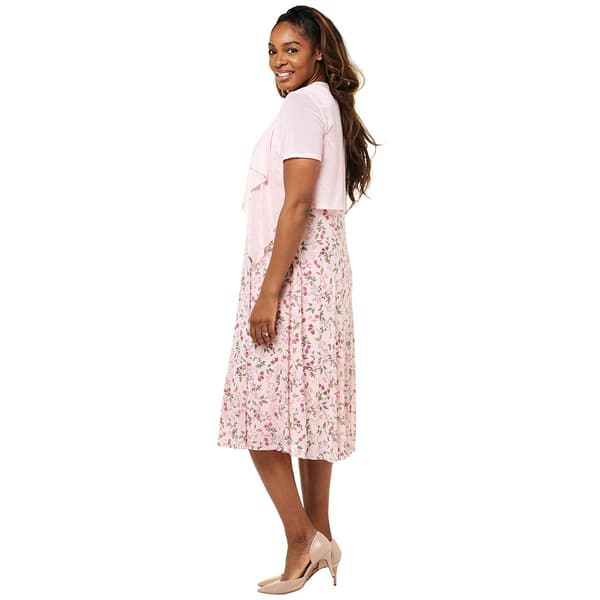 Womens Harper 241 Sheer Drape Floral Jacket Dress