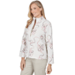 Womens Alfred Dunner Sunset Ridge Floral Sherpa Jacket - image 3