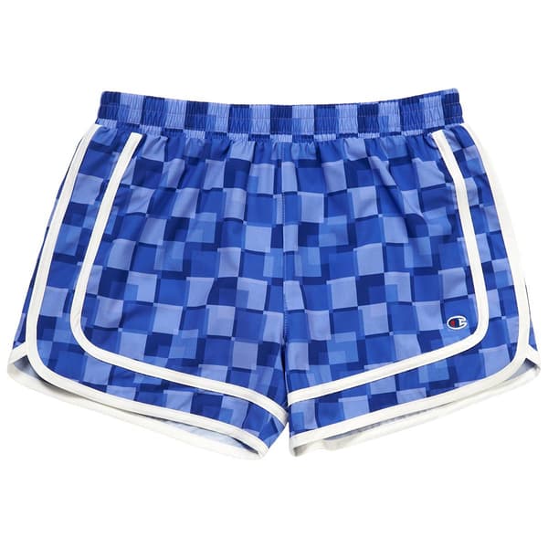 Girls (7-16) Champion(R) Varsity Checkered Woven Shorts - image 