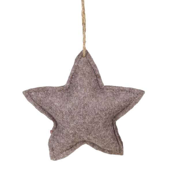 Northlight Seasonal Star Shaped Plush Christmas Ornament