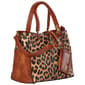 DS Fashion NY Triple Comp Leopard Satchel - image 2